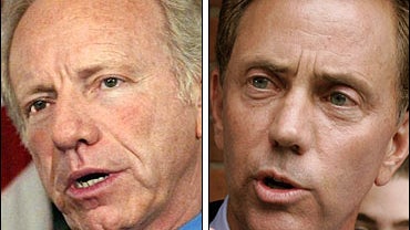 Sen. Joe Lieberman and businessman Ned Lamont 