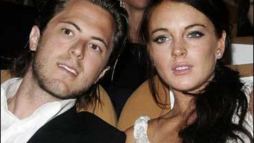 Lindsay Lohan and her boyfriend, Harry Morton 