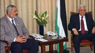 Haniyeh and Abbas meet 