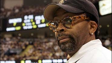 Spike Lee at the Louisiana Superdome on Sept. 25, 2006 