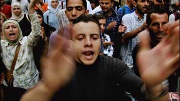 Fatah supporters demonstrate against Hamas, in Ramallah 