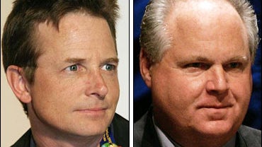 Michael J Fox Rush Limbaugh 
