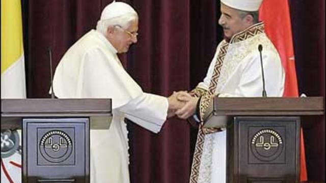 pope with bardakoglu 