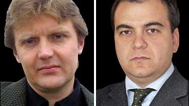 Alexander Litvinenko and Mario Scaramella and  side by side. 