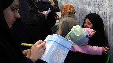 Iranian women vote in Tehran on Friday, Dec. 15, 2006. 