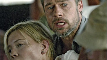 Cate Blanchett and Brad Pitt in scene from movie "Babel 