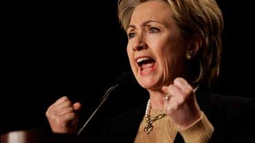 Hillary Clinton at Democratic National Committee meeting 