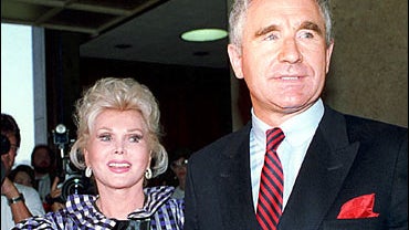 Actress Zsa Zsa Gabor and her husband, Prince Frederic von Anhalt 