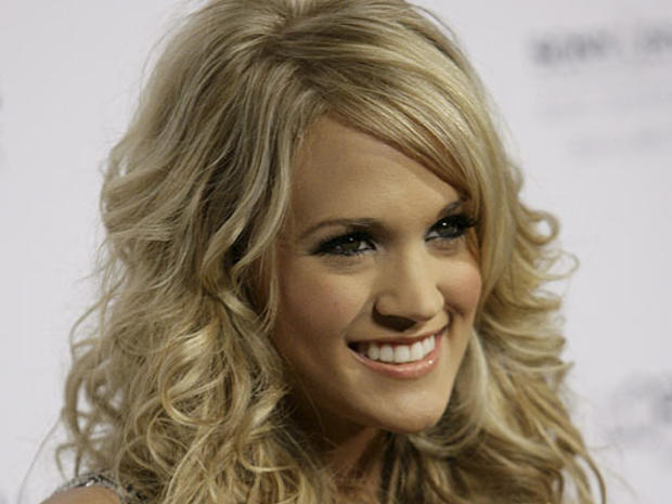 Carrie Underwood arrives for the Clive Davis Pre-Grammy Party 