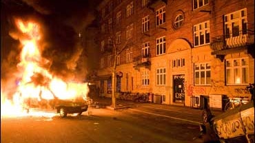 Copenhagen, Denmark, Danish, squatters, riot, demonstrations 