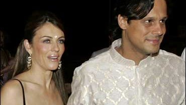 Elizabeth Hurley and Arun Nayar 