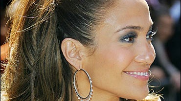 Jennifer Lopez arrives for a CD signing 