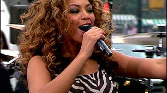 Beyonce in concert on The Early Show 