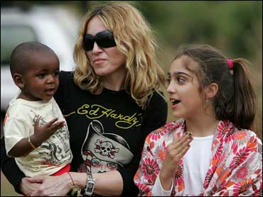 Madonna, David Banda and Lourdes 