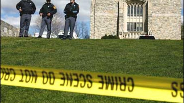 Virginia Tech, crime scene, police 