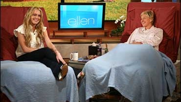 Lindsay Lohan and Ellen DeGeneres 