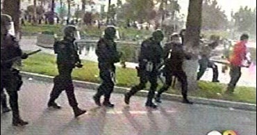 LAPD Chief Disturbed By Rally Violence - CBS News