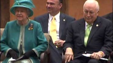 Queen Elizabeth II and Dick Cheney 