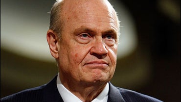 US Senator and television actor Fred Thompson 