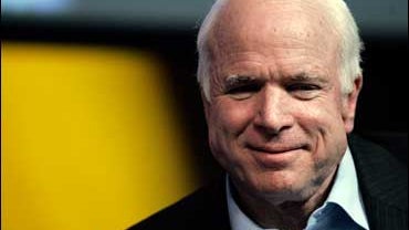 Sen. John McCain, R-Ariz. at Google headquarters, May 4, 2007 