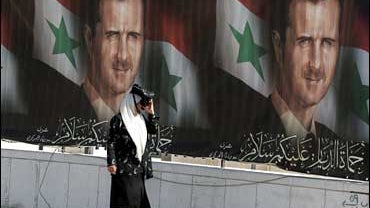 Banners for Syrian President Bashar al-Assad, Damascus, May 26, 2007 