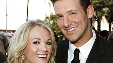 Tony Romo and Carrie Underwood 