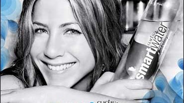 Jennifer Aniston in Smartwater ad 