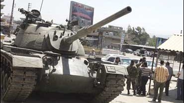 A Lebanese Army at the Palestinian refugee camp of Nahr al-Bared, northern Lebanon 