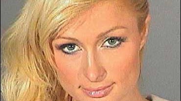 Paris Hilton booking photo 