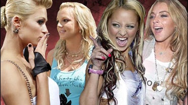 Britney Spears,Lindsay Lohan, Nicole Richie and Paris Hilton 