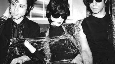 New York art-punk band Yeah Yeah Yeahs: guitarist Nick Zinner, singer Karen O and drummer Brian Chase. 