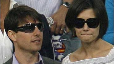 Tom Cruise and Katie Holmes 