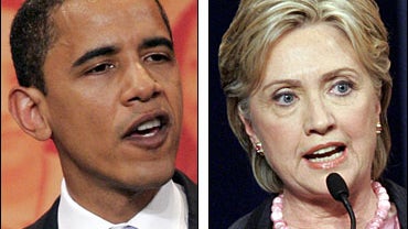 Barack Obama and Hillary Clinton 