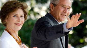 President Bush, Laura Bush, White House, July 6, 2007 
