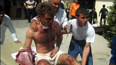 Suicide truck bomb victim, Armili, Iraq, July 7, 2007 