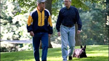 President George W. Bush after his colonoscopy 