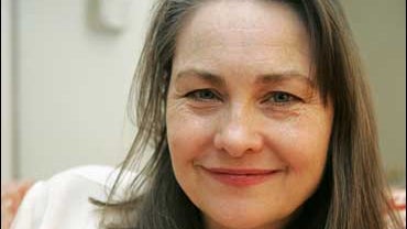 Actress Cherry Jones poses Friday April 21, 2006 at the Booth Theatre in New York. Jones stars in the Broadway revival of Brian Friel's "Faith Healer." 