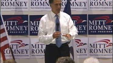 mitt romney at a campaign event in Iowa, Sept. 8, 2007 