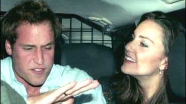 Prince William and Kate Middleton, photographed exiting a London nightclub 