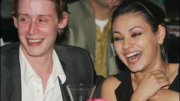 Macaulay Culkin and his girlfriend, actress Mila Kunis 