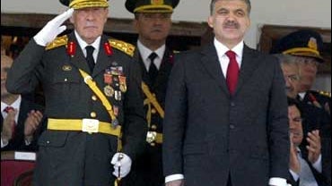 President Abdullah Gul, General Yasar Buyukanit, Turkey 