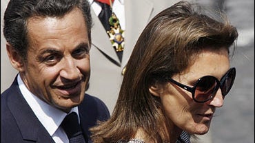 Nicolas Sarkozy and his wife Cecilia 