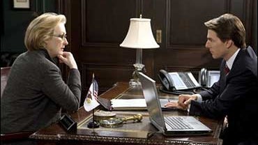 Meryl Streep, Tom Cruise, "Lions For Lambs." 