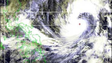 Tropical Storm Mitag, approaching the Philippines 