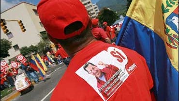 Opposition protesters gather for a rally against changes to Venezuela's constitution 
