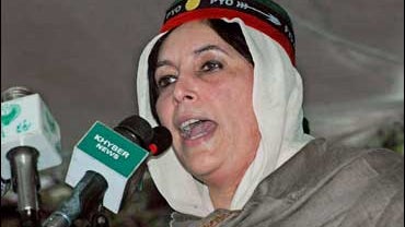 Pakistan opposition leader Benazir Bhutto 