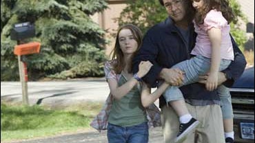Shelan O'Keefe, John Cusack, center, Grace Bednarczyk, "Grace Is Gone" 
