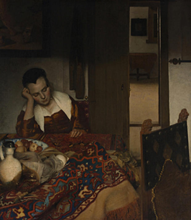 A Maid Asleep, 1656--57 