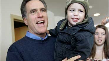 Mitt Romney with his 