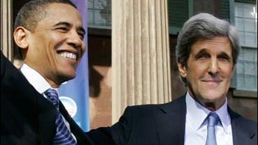 Barack Obama and John Kerry 